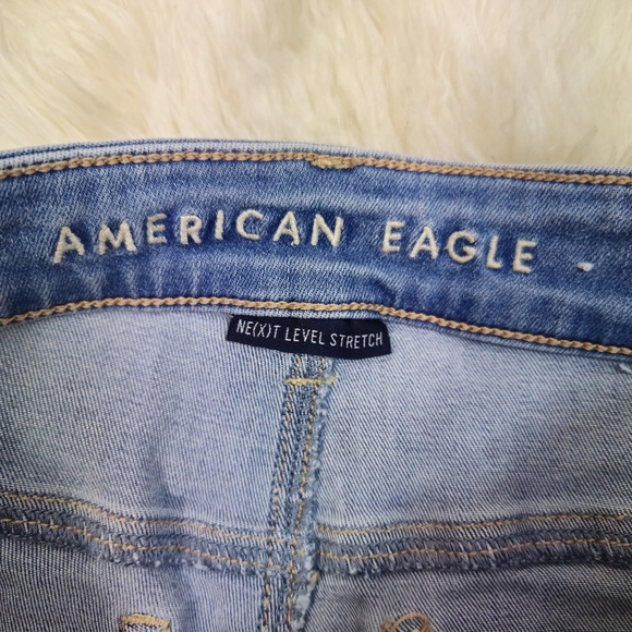 American Eagle Next Level Stretch Hi Rise Shortie With Lace pockets - Picture 2 of 7